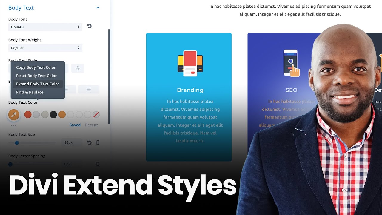 Elegant themes Divi feature - Introducing Extend Styles
