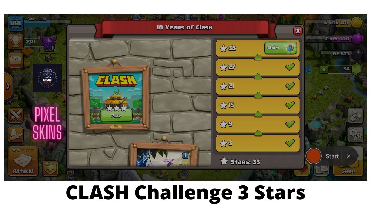Easiest 3 Stars (CLASH) Last Challenge of clashiversary   Clash Of Clans ⭐⭐⭐|| Clashiversary ||