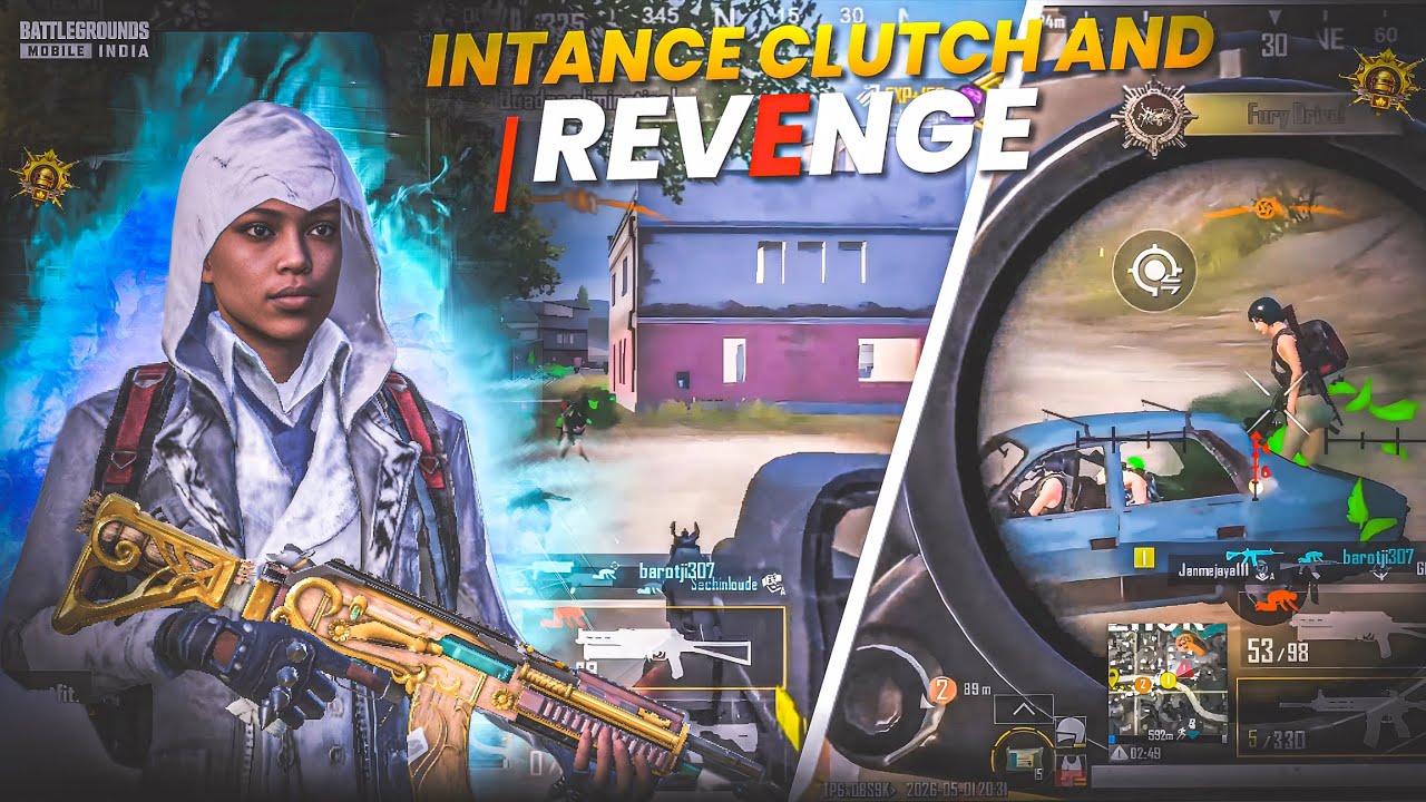 BGMI | INTANCE CLUTCHES AND REVENGE 💀 #bgmi #pubgmobile #120fps 