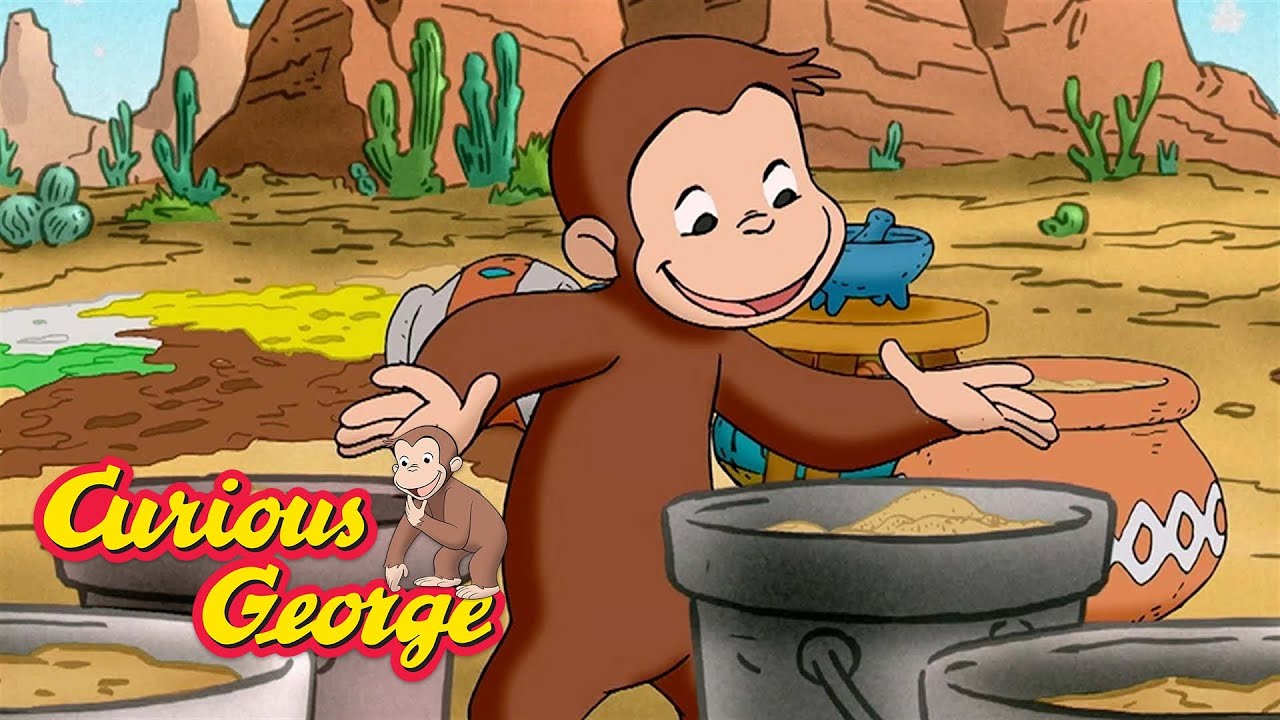 Curious George Paints The Desert 🐵 Curious George 🐵 Kids Cartoon