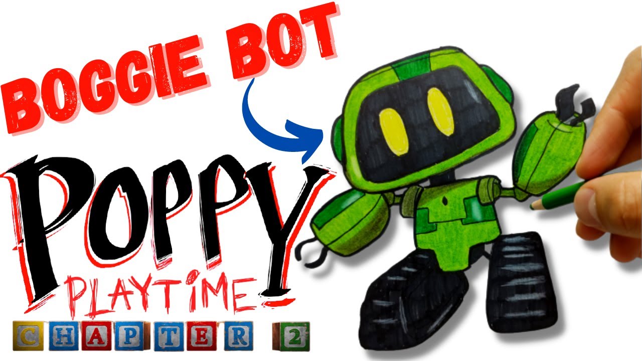 Cómo DIBUJAR a 🤖BOOGIE BOT de POPPY PLAYTIME CHAPTER 2/ How to DRAW BOOGIE BOT POPPY PLAYTIME
