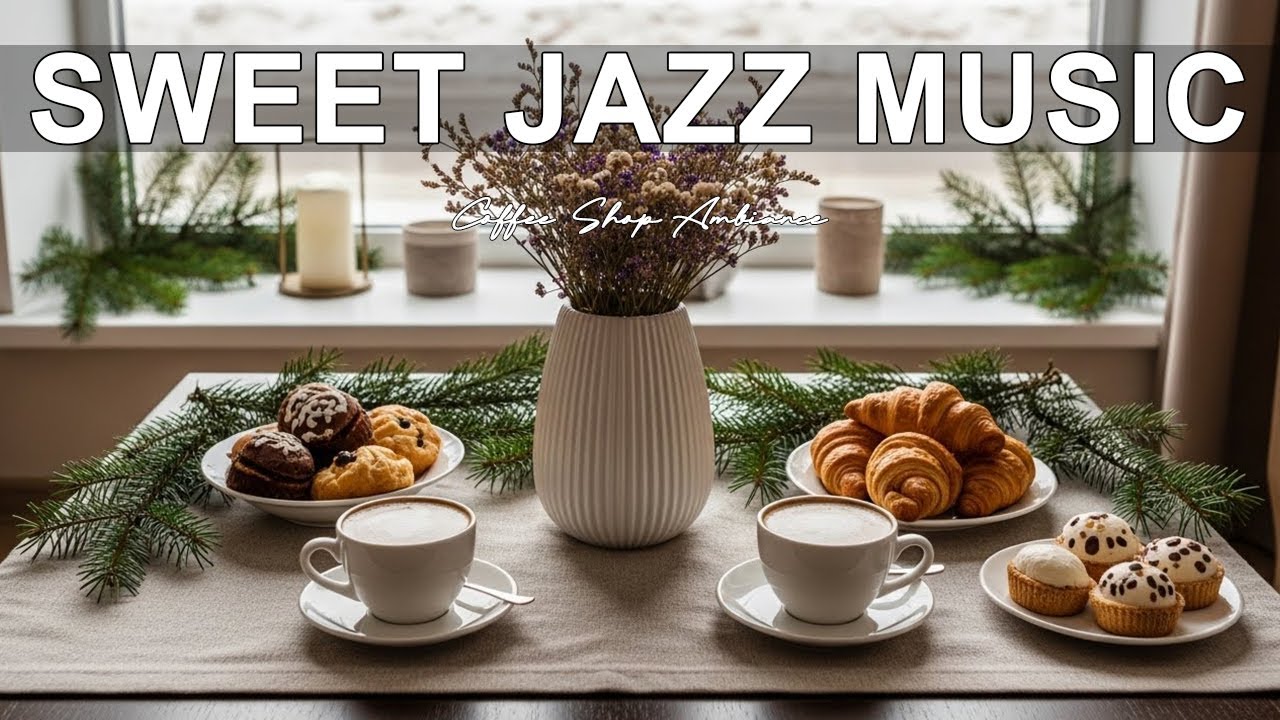Sweet Jazz Music 🎼 Coffee Shop Ambiance - Sweet Bossa Nova Piano Music for Happy Vibes