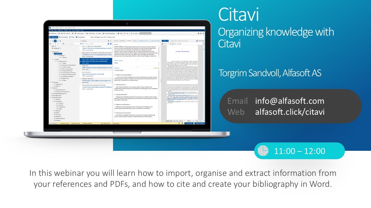 Citavi – Организация знаний с помощью Citavi (Дни онлайн-демонстраций Alfasoft 2025)