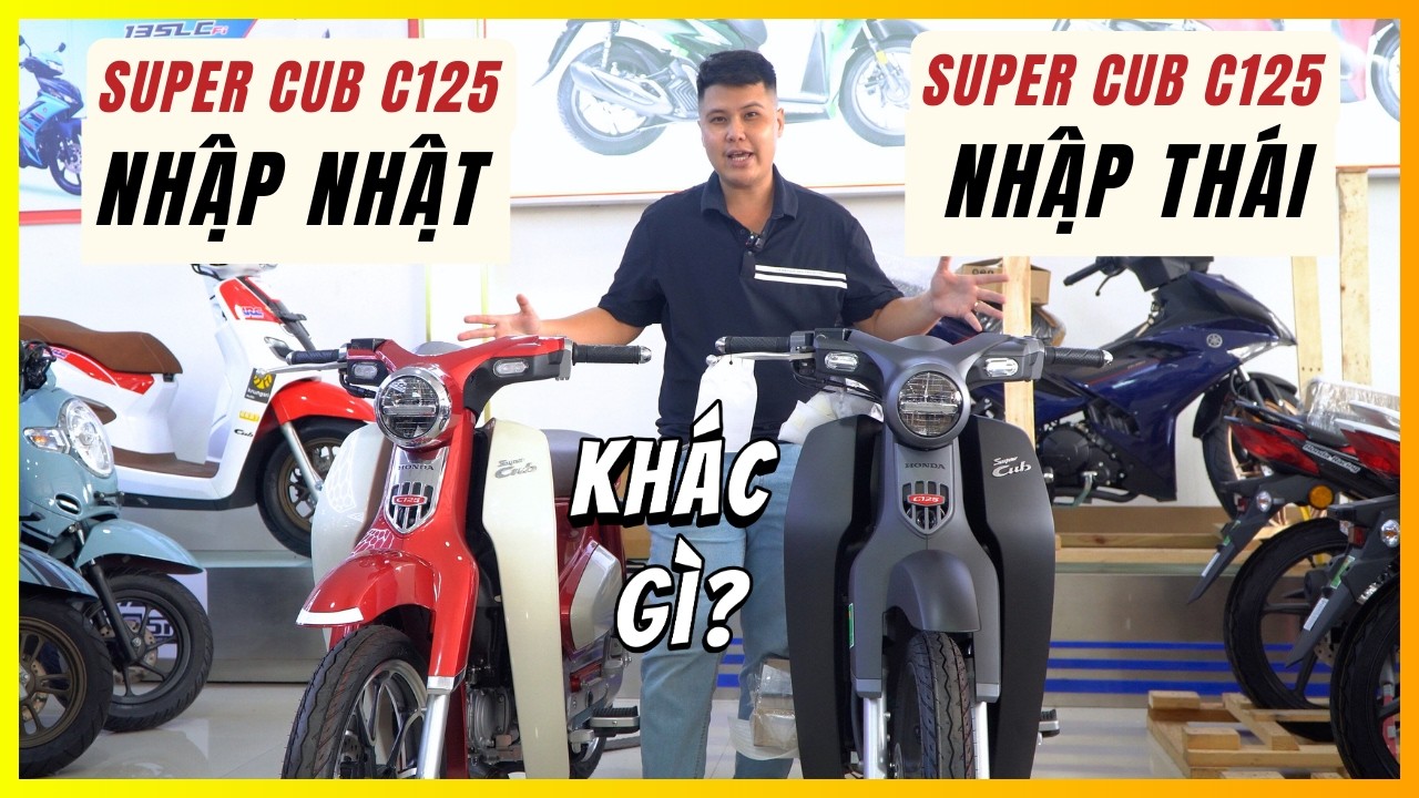 Super Cub C125 Nhập THÁI Khác Gì Cub C125 Nhập NHẬT | CUA Vlog61