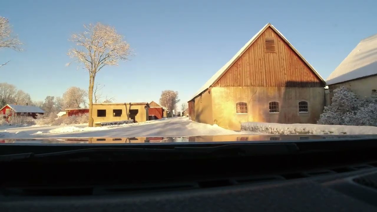 Biltur Södra Öland i vinterskrud 260106