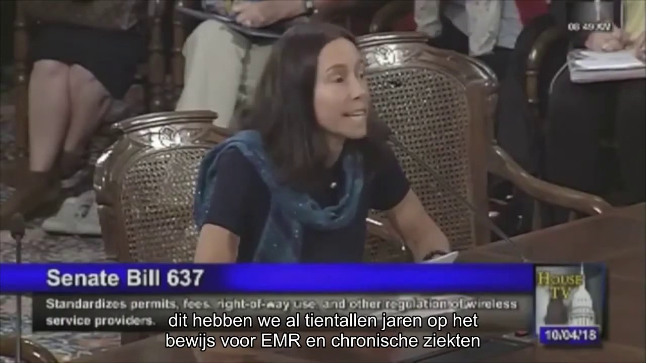 Dr. Sharon Goldberg about wireless radiation @ MI SB 637 hearing / Dutch subtitles