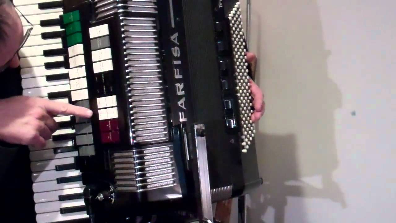FARFISA TRANSIVOX Piano Accordion with built in Farfisa Organ