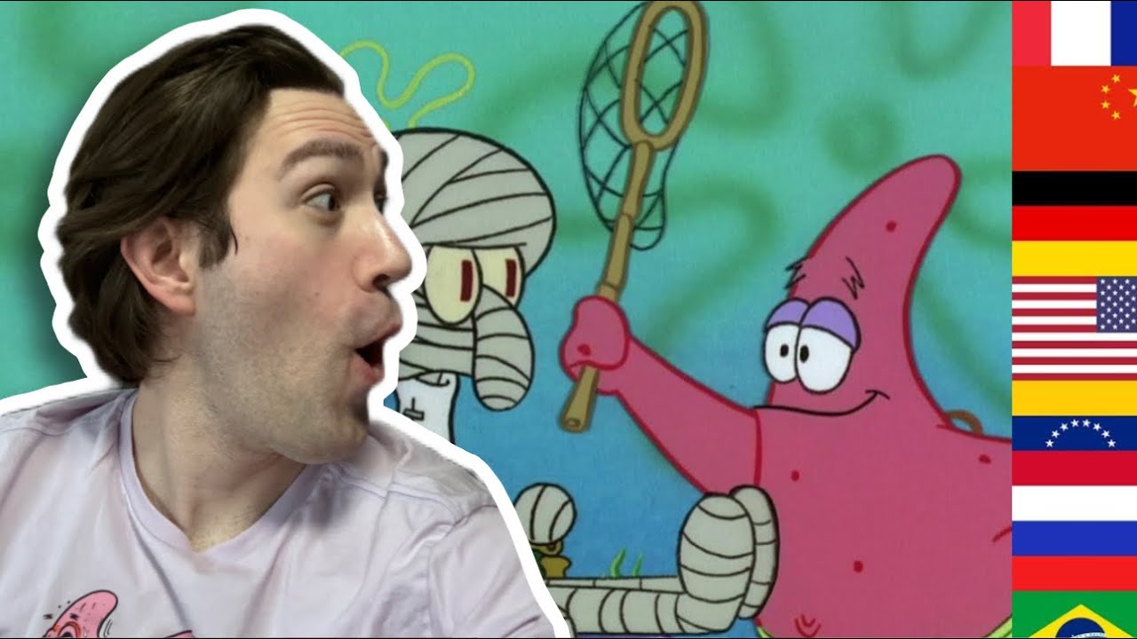 Feste in die Hand nehmen! Spongebob in verschiedenen Sprachen I reaction