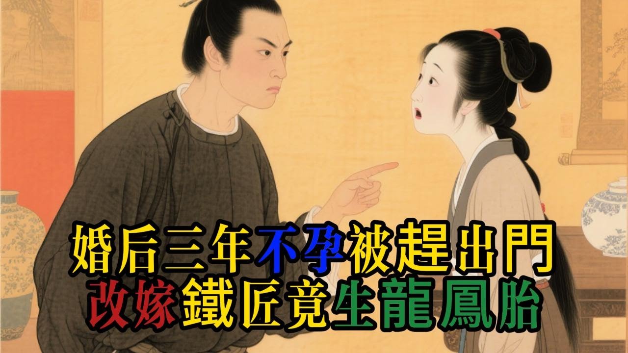 婚後三年不孕，被婆婆潑洗腳水趕出門。改嫁鐵匠竟生龍鳳胎！前夫得知真相，當街自扇耳光悔瘋了！民間故事, 民間傳說, 因果報應, 婚姻情感, 婆媳矛盾, #民间故事 #民間故事 #因果報應 #石女