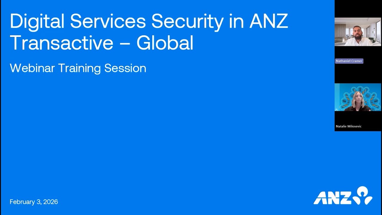 Digital Services Security in ANZ Transactive - Global Webinar (03/02/2026)