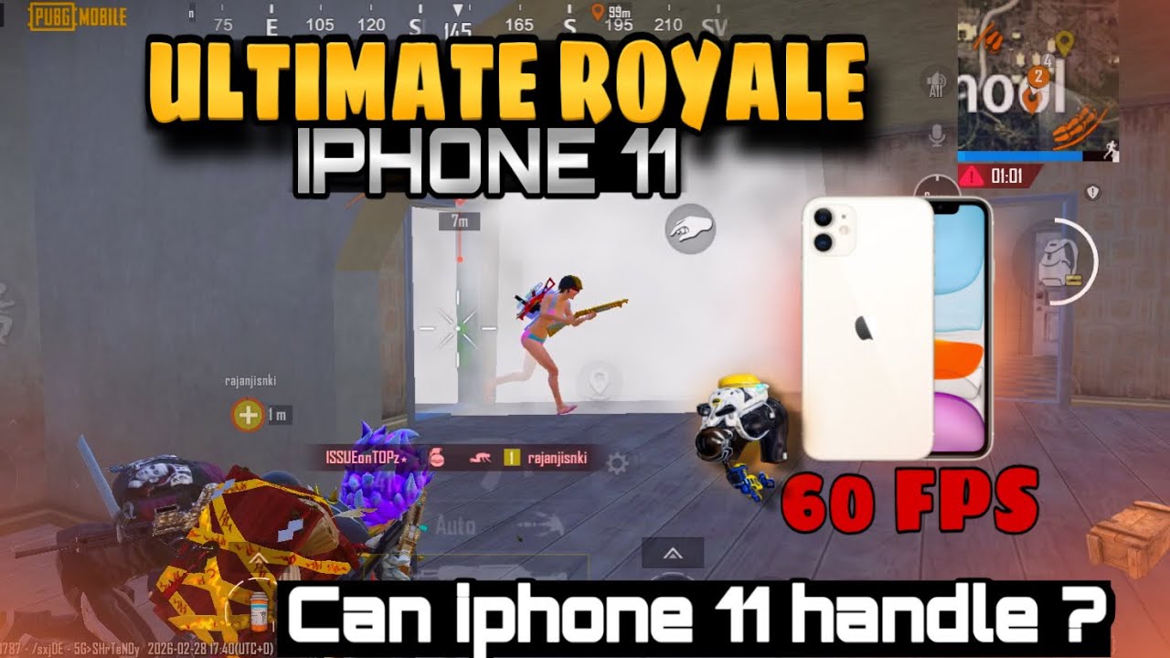IPHONE11 PUBGTEST IN 2026🔥/4.2update gameplay😍/UltimateRoyae clutches/ PUBG Gaming test