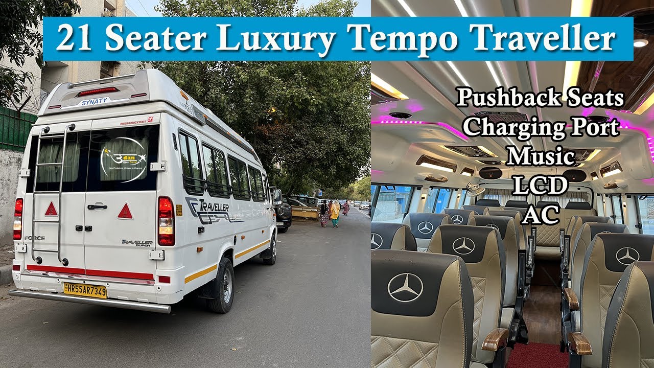 21 Seater Luxury Tempo Traveller on Rent | Force Tempo Traveller Hire