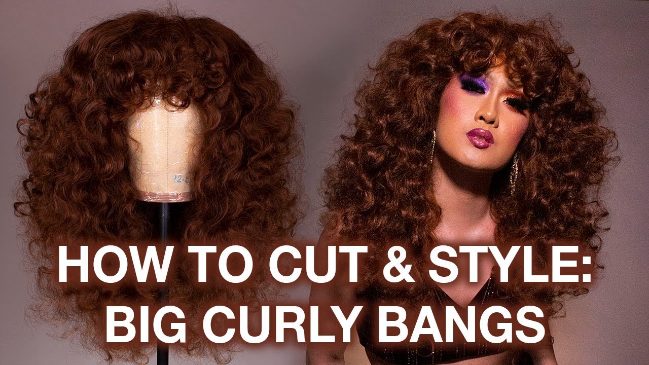 How To: Big Curly Shaggy Bangs: Wig Styling Tutorial!
