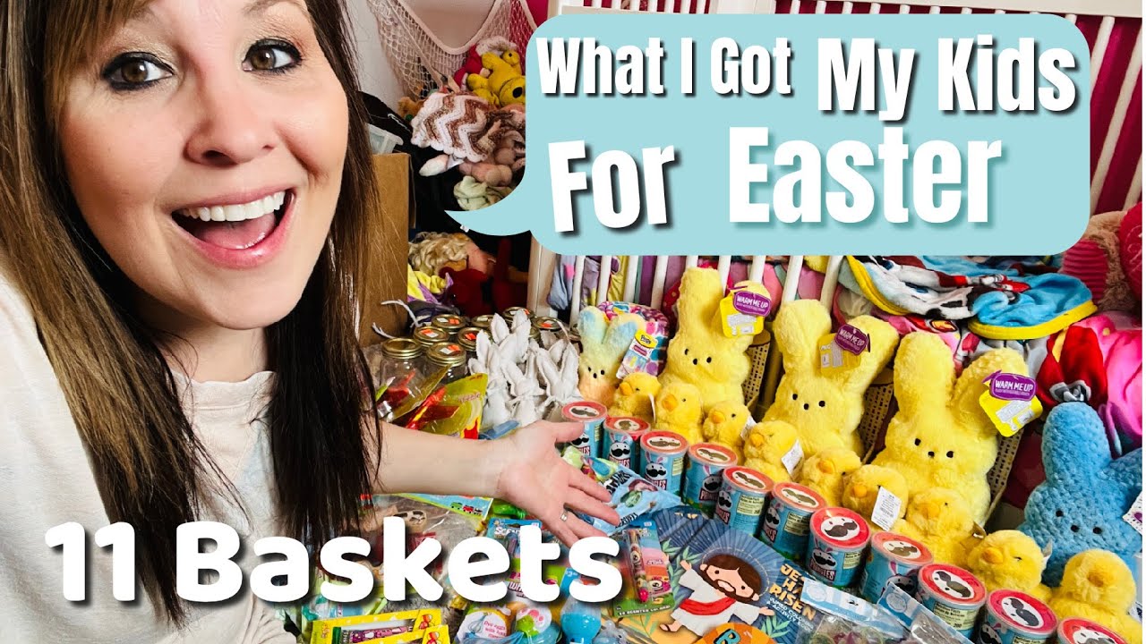 2023 What I got My Kids + Grandchildren For Easter | 11 Easter Baskets | Large Family