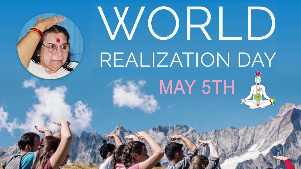 World Realisation Day (May 5) 🌹Shri Mataji Nirmala Devi 🌹 opens Sahasrara (Sahaja Yoga Meditation) 🙏