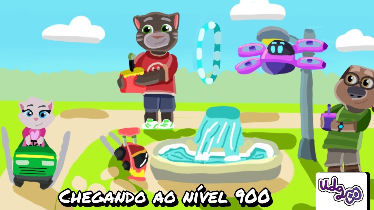 Chegando ao nível 900 no (my talking tom friends 2) Universo dos Games 🎮 