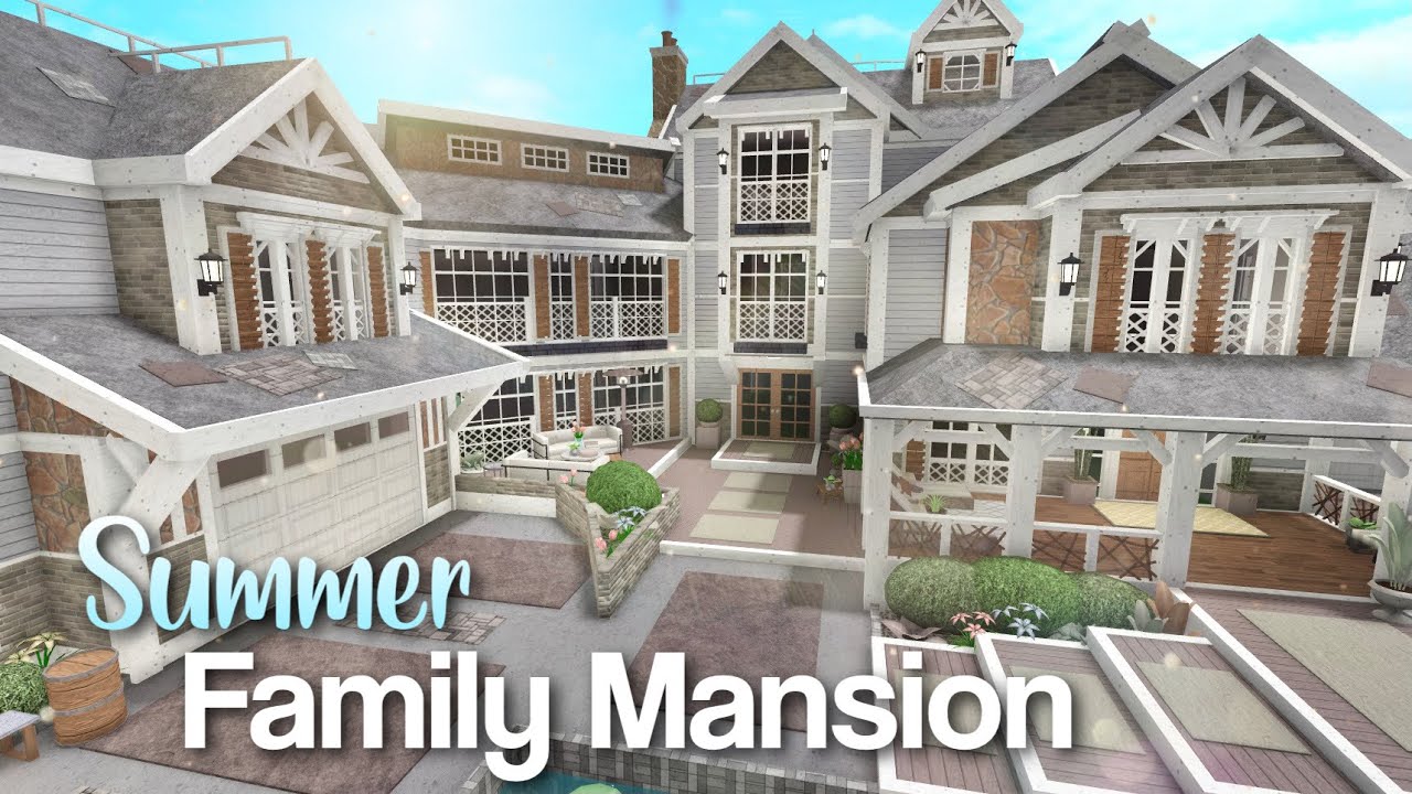 Summer Family Mansion (211K) | Exterior | Welcome to Bloxburg | Speedbuild