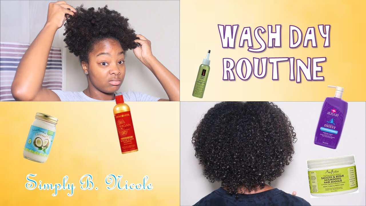 NATURAL HAIR WASH DAY ROUTINE | TYPE 4 HAIR | BRINATURALLY