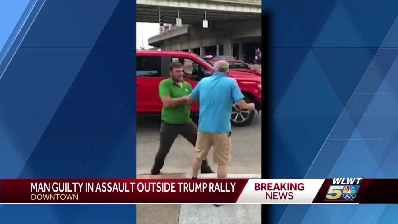 Jury finds man guilty of attacking protester outside Trump rally