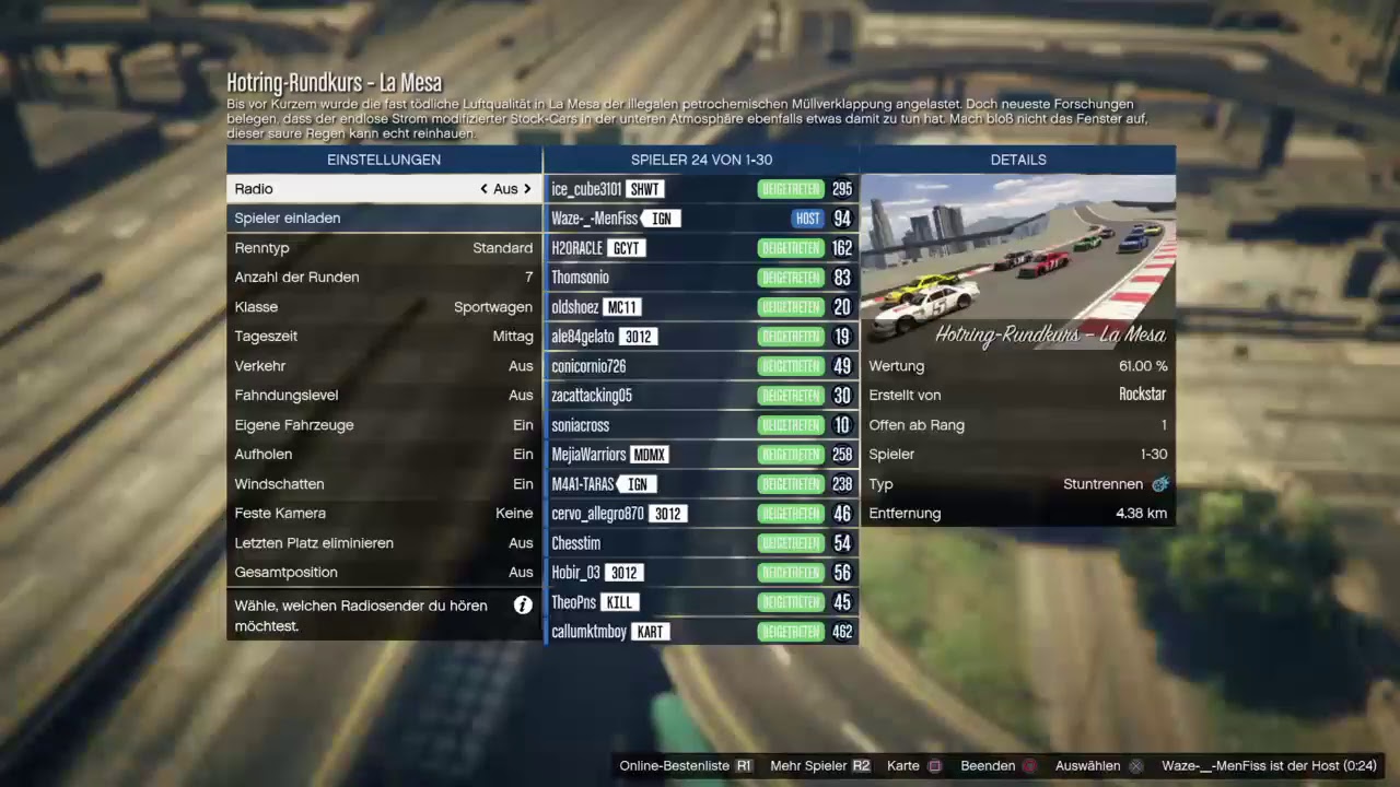 GTA V ONLINE #RENNEN