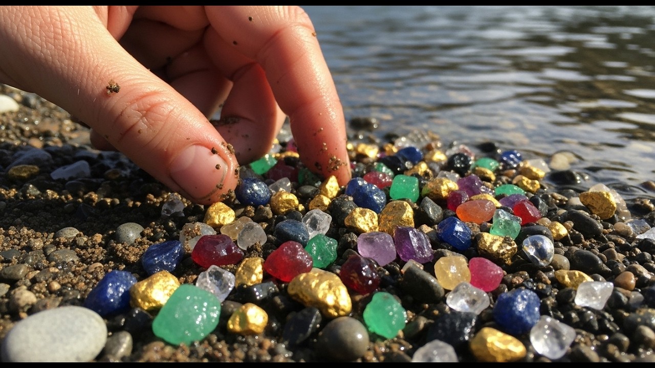 This Riverbank Is Literally Covered in Gold & Gems