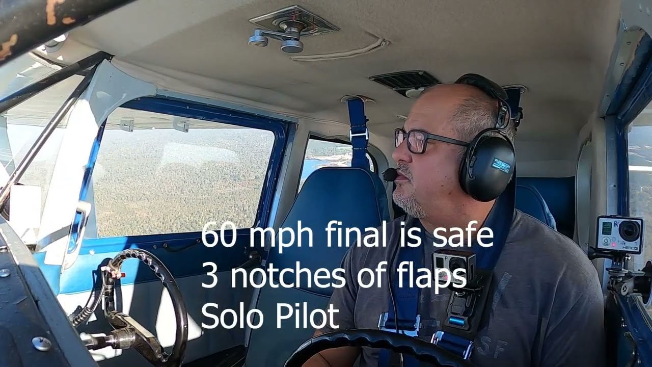 Initial stall speed tests in my Stinson 108-3