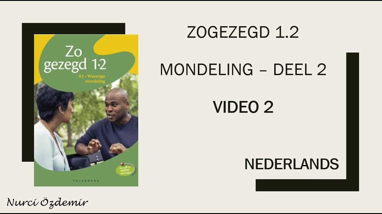 NEDERLANDS - DEEL 2-VIDEO 2-  #ZOGEZEGD 1.2 #MONDELING -IK LEER #NEDERLANDS - NAAR DE MARKT