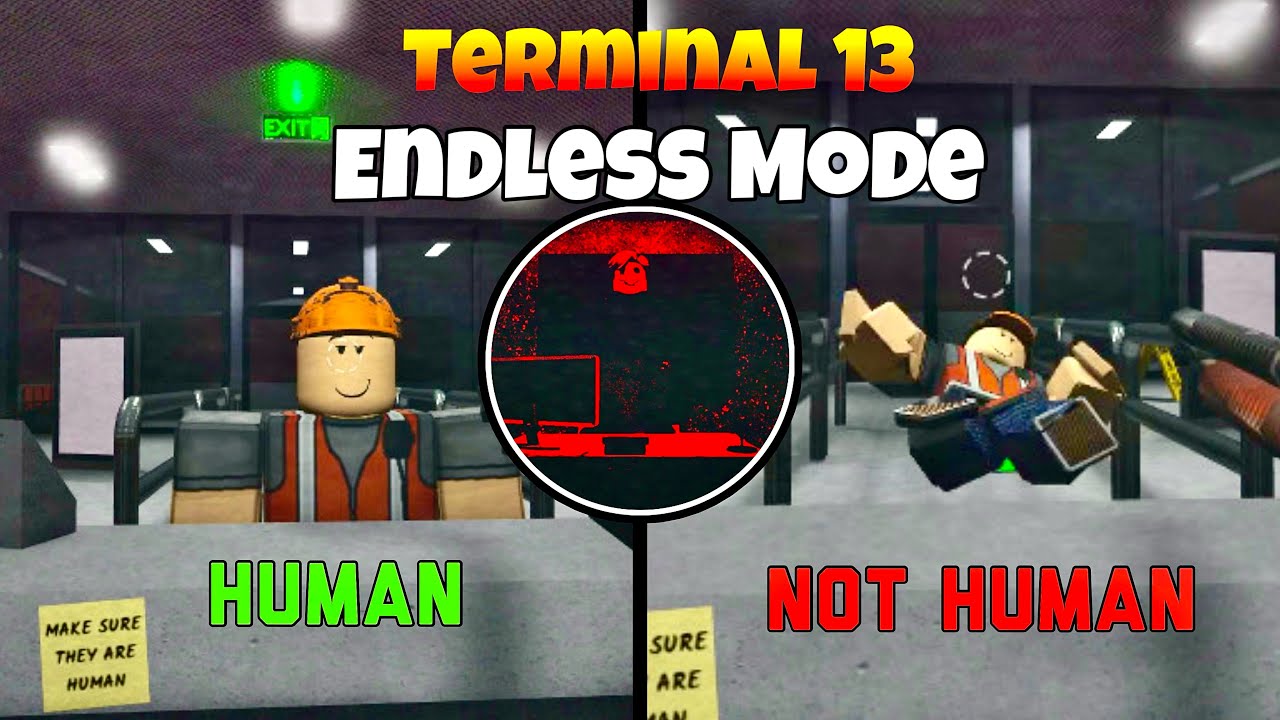 Terminal 13: Not Human ENDLESS MODE 😨 | Full Game Walkthrough & Ending (Roblox Horror)
