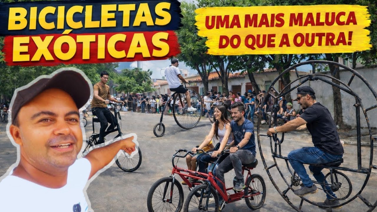 As Bicicletas Mais Malucas Já Vistas na Rua - tem monark gigante de Zé Cruz - Canal Expediente Bike
