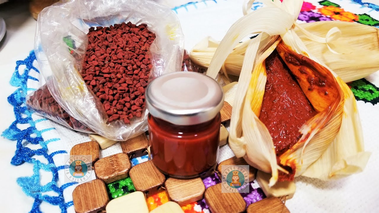 C&Oacute;MO HACER PASTA DE ACHIOTE  Y ACEITE ACHIOTADO / ACHIOTE CASERO