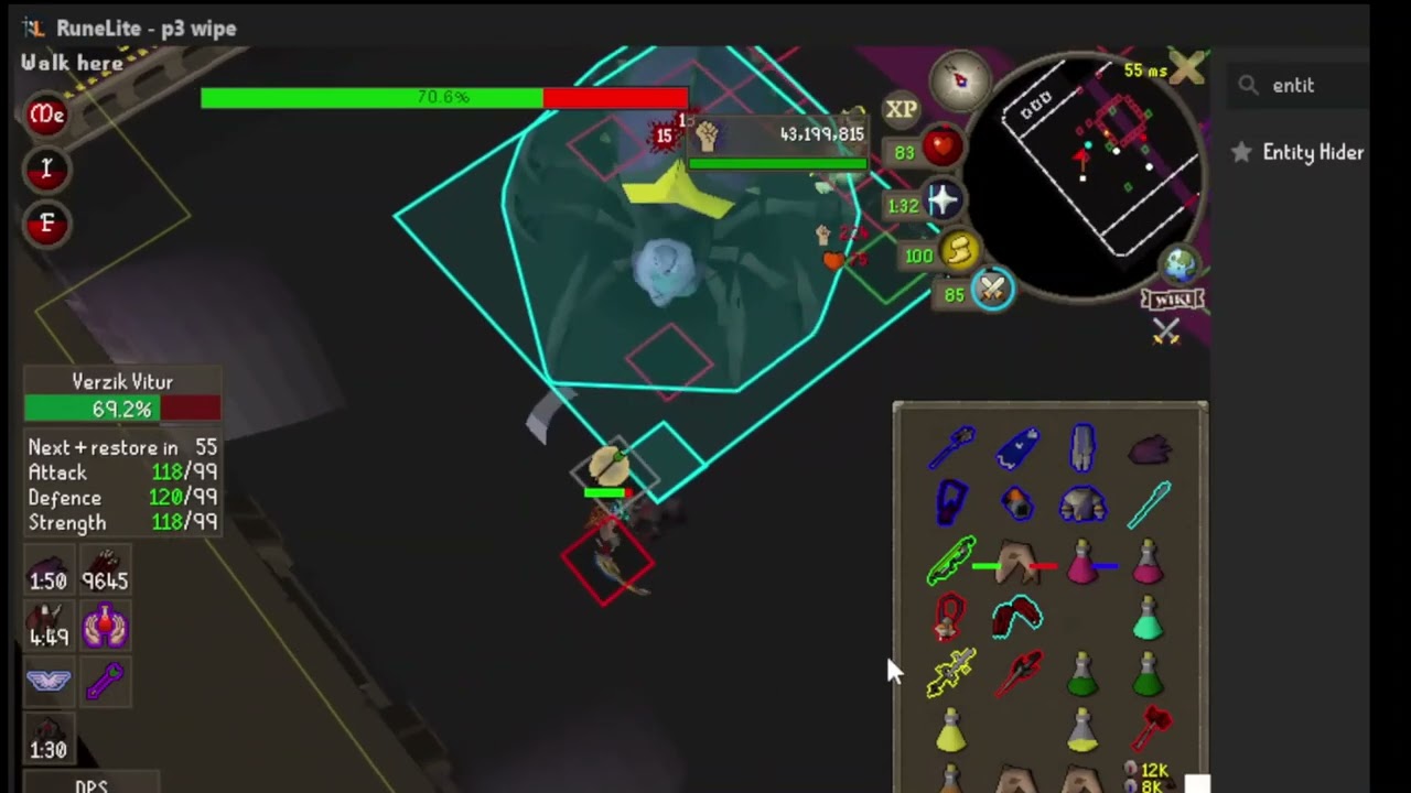 Verzik 1 tick p3 Tank w Commentary