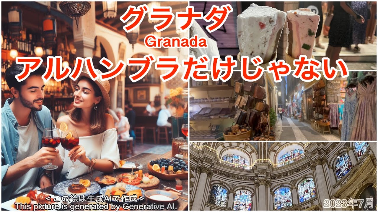 【グラナダ2泊旅モデル🇪🇸アルハンブラだけじゃもったいない】バルは飲み物頼むと無料でタパスがもらえる🍷
