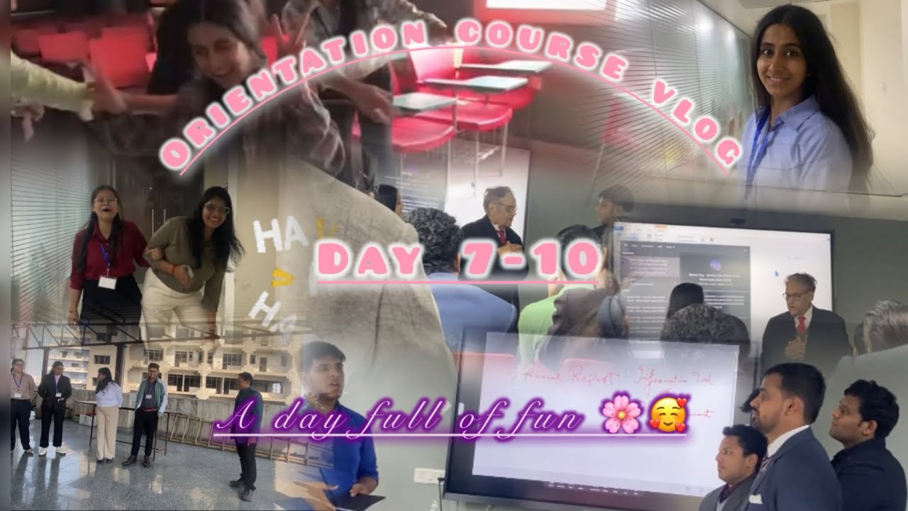Orientation Course vlog🌸♥️Game,Debate and more | Ghaziabad branch | day7 -10 