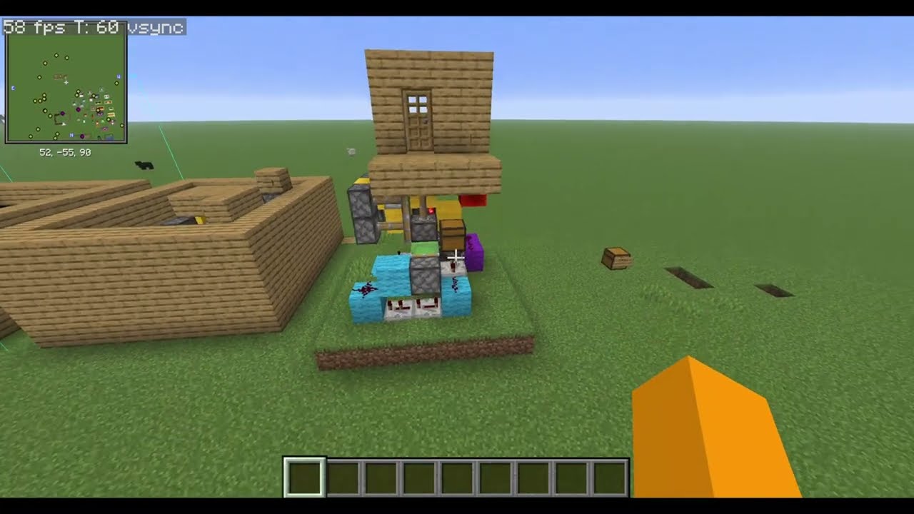 How to make a Under Over door with redstone in Minecraft Java 1.21+