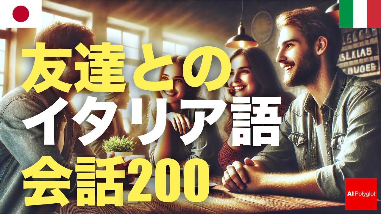 友達とのイタリア語会話200 | 聞き流し | 音声学習 | リスニング練習