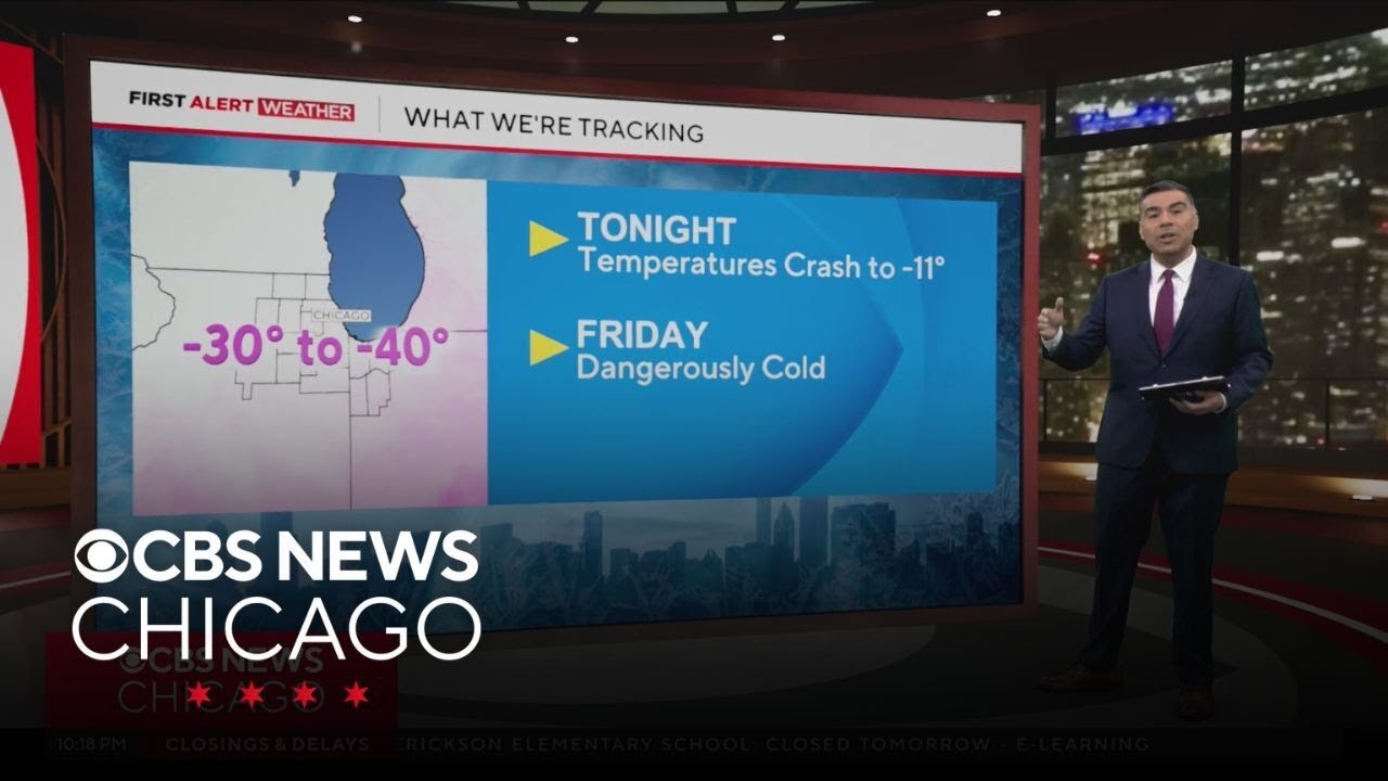 Dangerous cold moving in, with Extreme Cold Warning for Chicago
