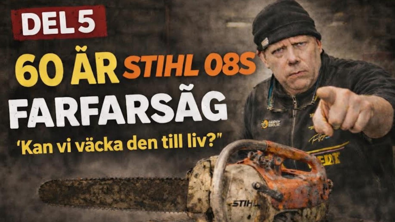 DEL 5.  Jobbet på Farfarsågen 60 år fortsätter. INLÄMNAD AV FÖJARE!!