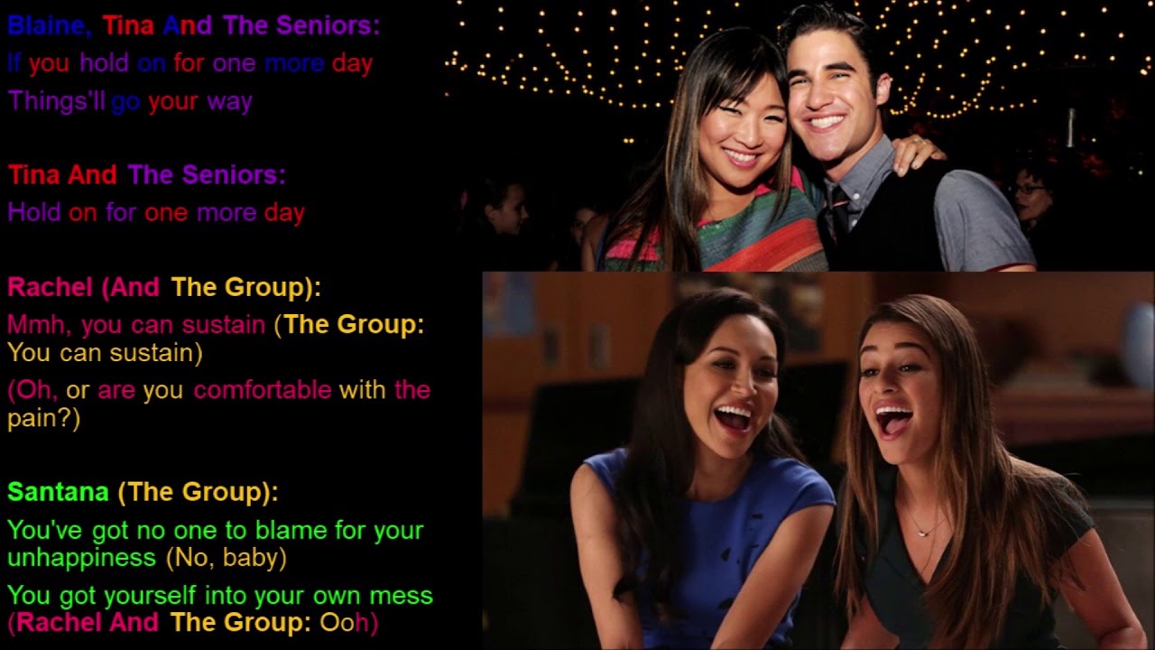 Hold On Glee Lyrics