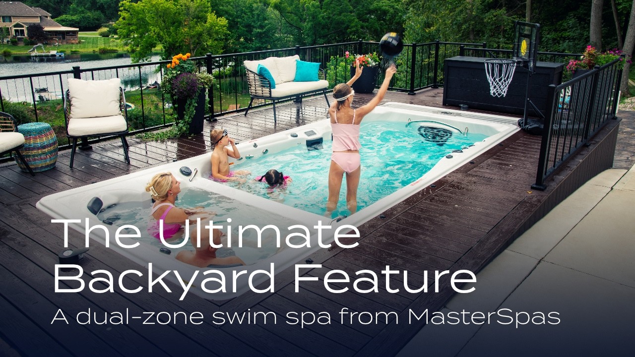 The ultimate backyard feature: A dual-zone swim spa from Master Spas