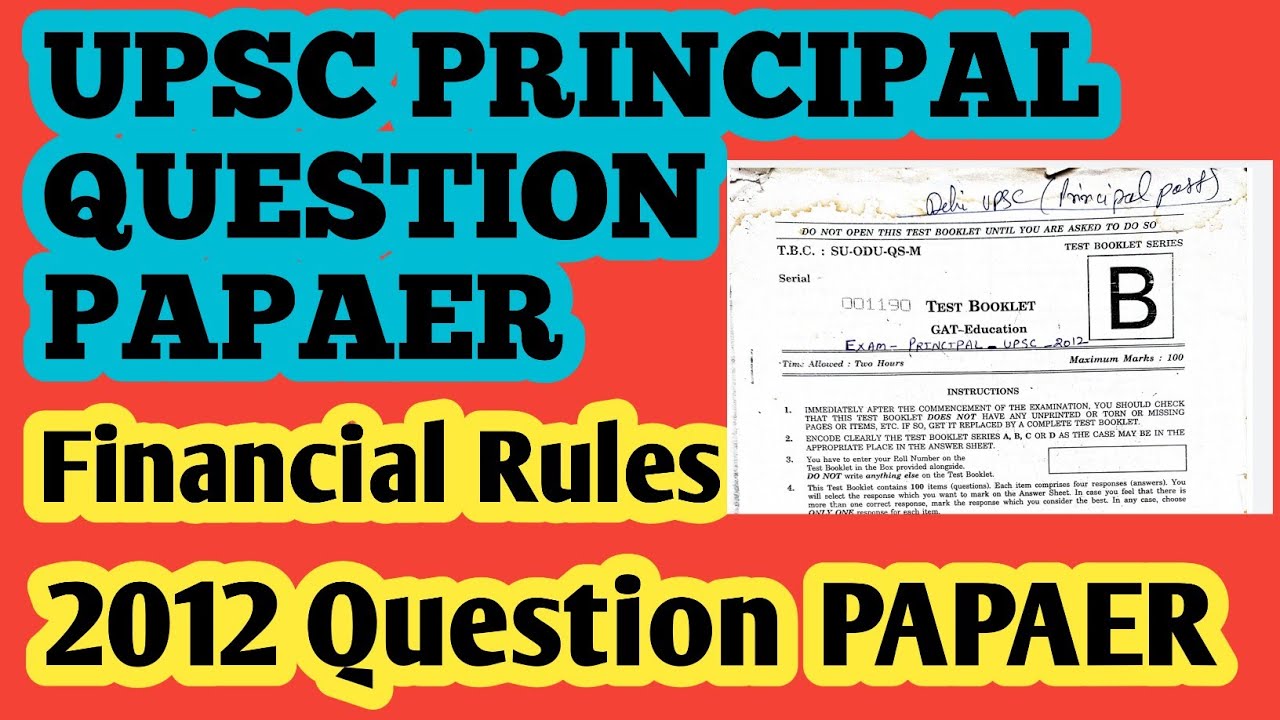 UPSC PRINCIPAL QUESTION PAPAER 2012,UPSC PRINCIPAL QUESTION PAPAER IMPORTANT QUESTION, TECHYSIRJI