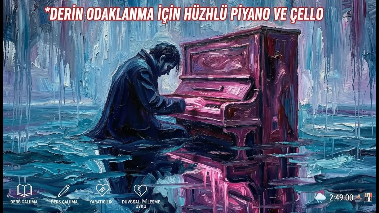Derin Odaklanma İçin Hüzünlü Piyano ve Çello - Fon Müziği