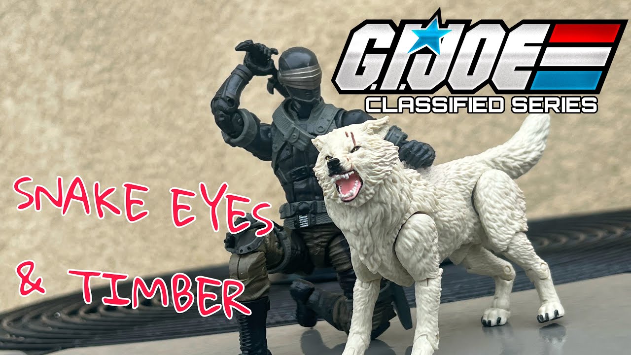 G.I. Joe Classified Series Snake Eyes & Timber action figure review #gijoeclassified #actionfigures