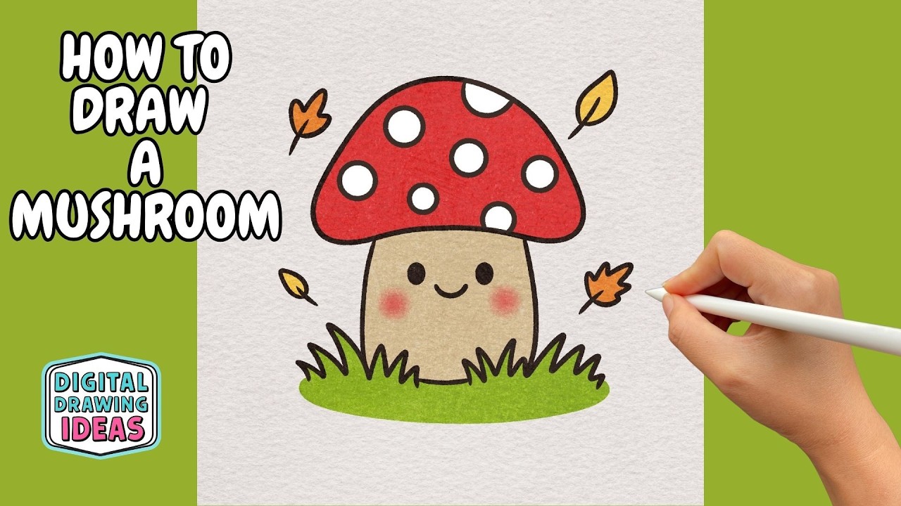 How to Draw a Mushroom | Easy Drawing Tutorial