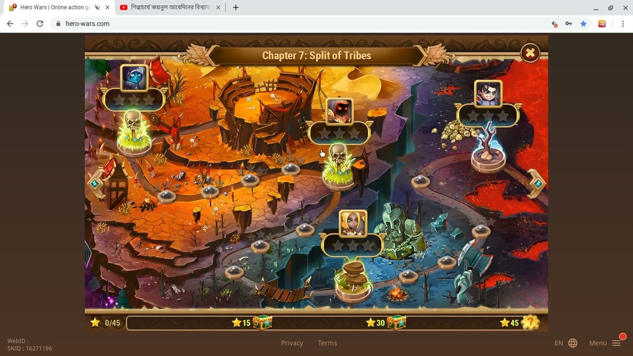 The hidden chest of chapter 9 in hero wars