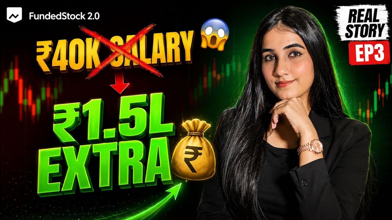 ₹40K Salary Software Developer Earning ₹1.5 LAKH Extra Per Month 😱 | FundedStock Success Story EP3