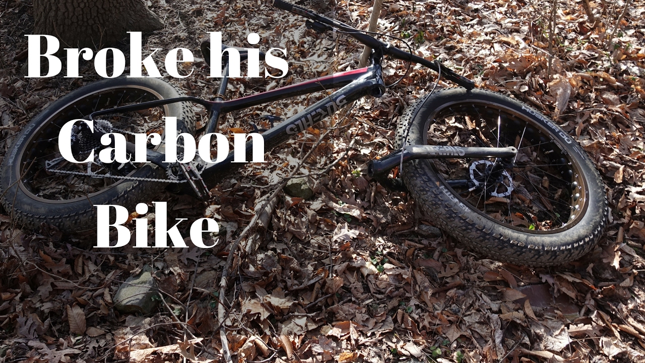 MTB| Manny broke his Carbon Fat Bike.