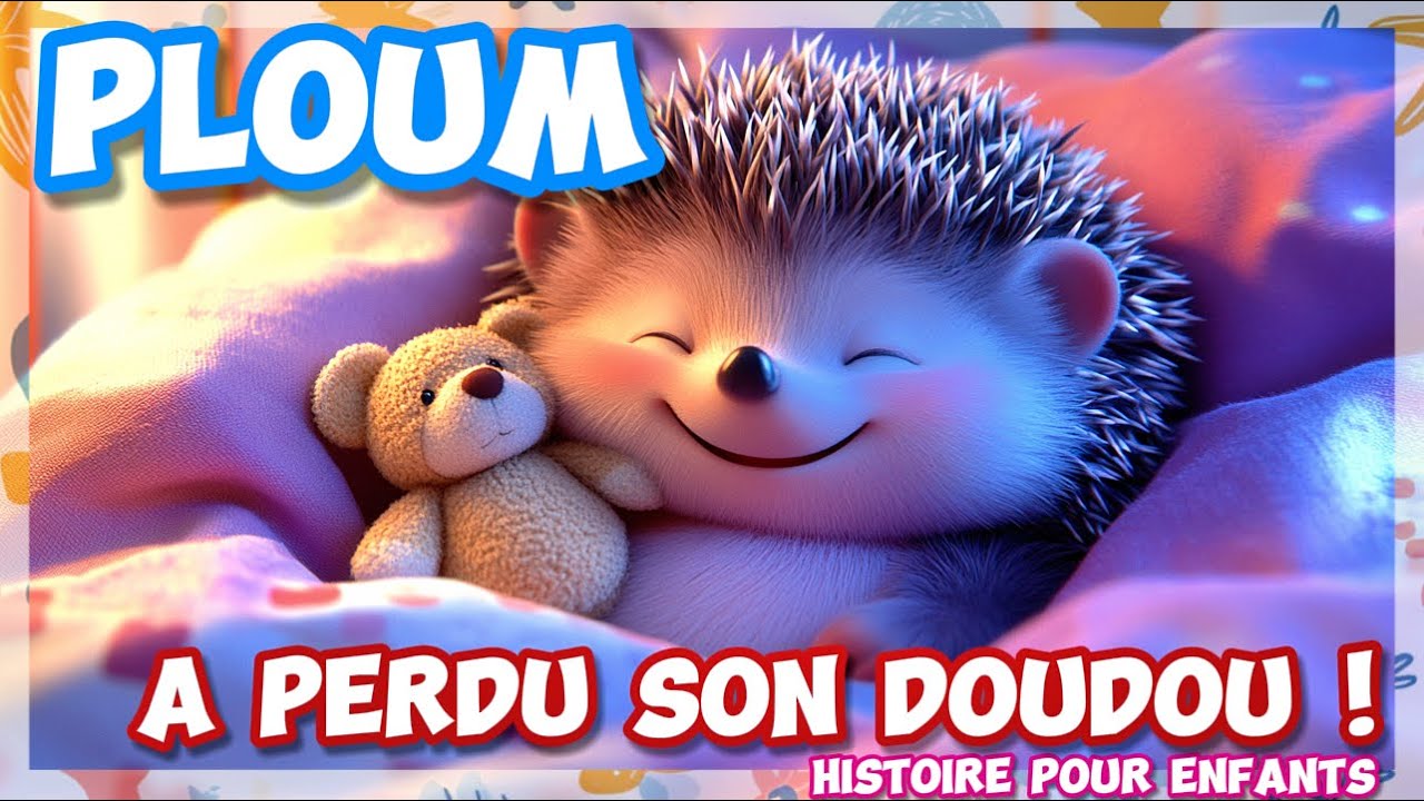 🦔 Ploum et le doudou perdu 🧸 Histoire pour enfants #Doudou #H&eacute;risson #Conte #histoire