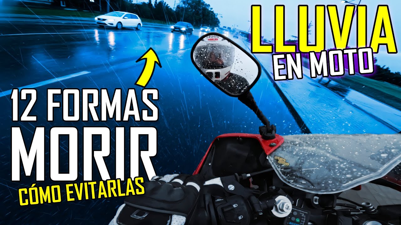 CÓMO NO MORIR en MOTO con LLUVIA - 12 CONSEJOS CLAVE