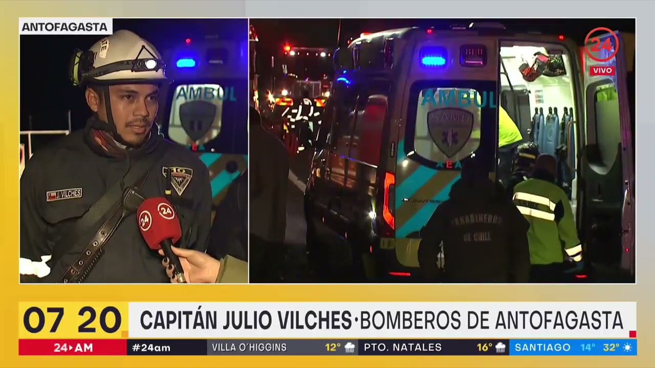 Mujer grave al caer de precipicio en Antofagasta | 24 Horas TVN Chile