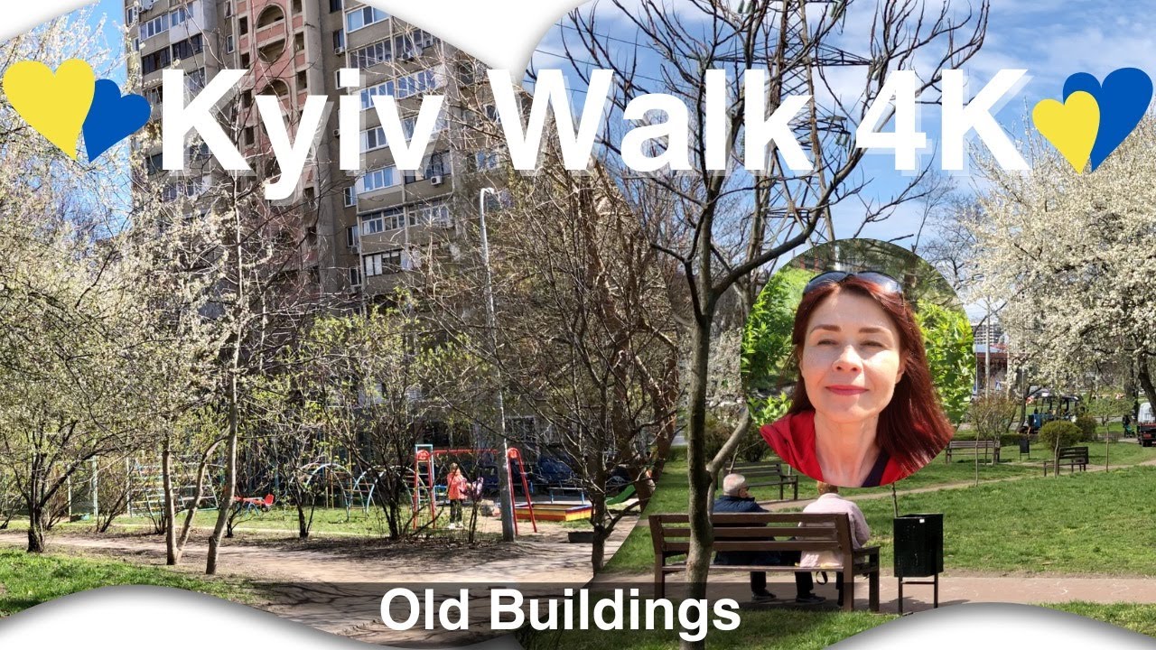 Kyiv walk 4K Kyiv street walk Old Districts. Ukraine walking tour 4K 60 fps. Kyiv vlog 2025